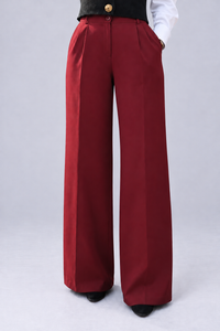 Pantalon Wide Leg Taille Haute