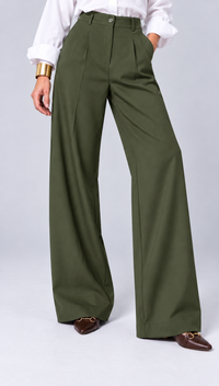 Pantalon Wide Leg Taille Haute