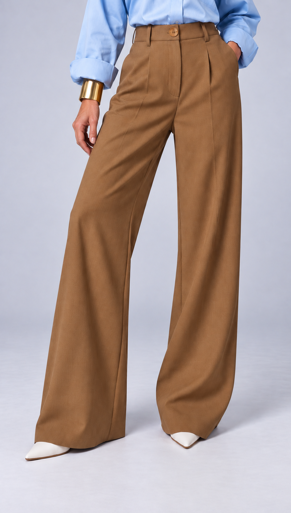 Pantalon Wide Leg Taille Haute